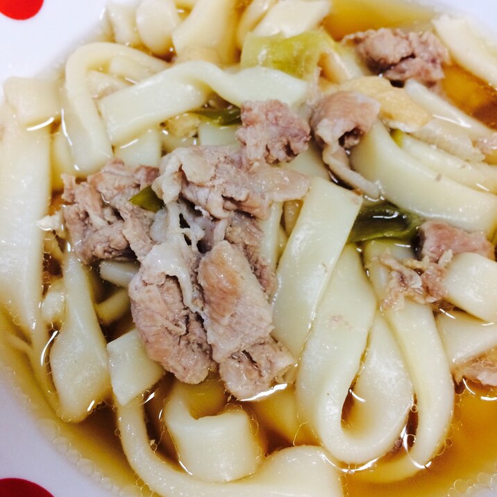 豚こまぎれ肉を入れたきしめん レシピ 作り方 By ドーナツ 楽天レシピ 豚こまぎれ肉を入れたきしめん レシピ 作り方 By ドーナツ 楽天レシピ